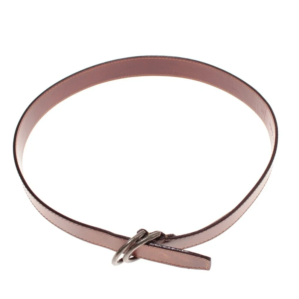 Torino Leather Company NWT Classic Belt Size 38 US in Solid Brown Leather